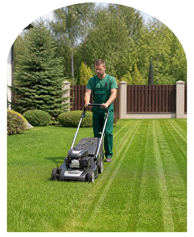 Стрижка газона на участке в Тихвине по цене от 3825 р. | Метпроект-Тхв